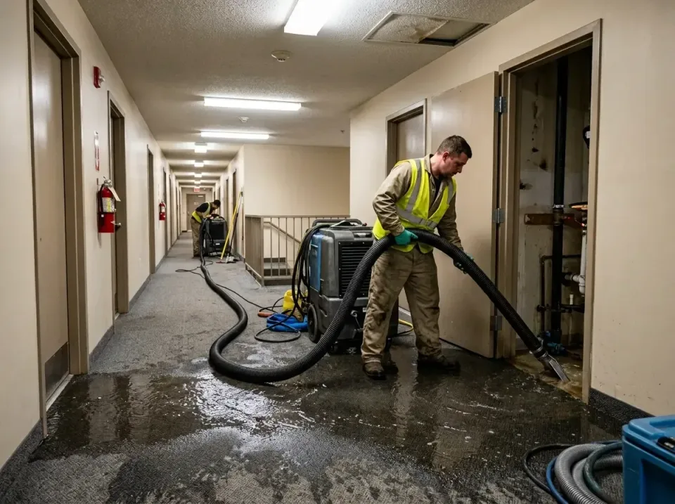 multi-unit-apartment-hallway-f-005 — frequently asked questions, Emergency Burst Pipe Water Extraction & Removal in Carrboro…